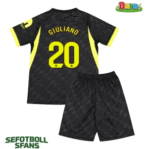 Atletico Madrid Giuliano Simeone #20 Bortaställ Barn 2026-27 Kortärmad (+ Korta byxor)